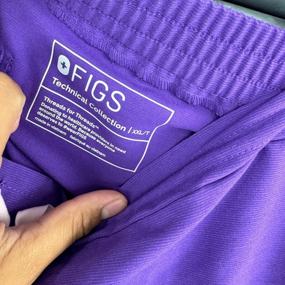 Figs Yola Skinny Scrub Pants Ultra Violet XXL TALL - Picture 6 of 7